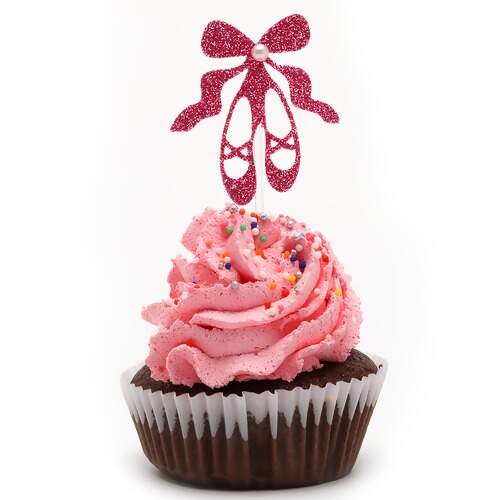 Pic Em EVA com Glitter Sapatilha Rosa 1409 com 10Und FL