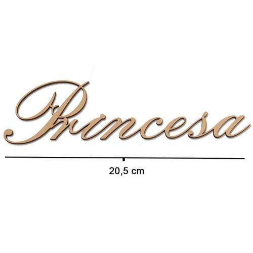 Aplique em MDF Corte a Laser Stencil Jóia 808 Princesa - 1 unidade FL