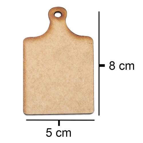 Aplique em MDF Mini Tábua P Ref.11383 5x8cm