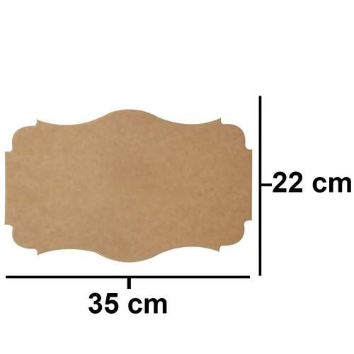 Aplique em MDF Talha 6 G Ref.822 22x35cm