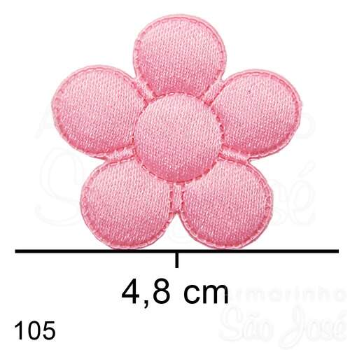 Aplique Marilda Flor M Ref.133 pacote c/5 unidades
