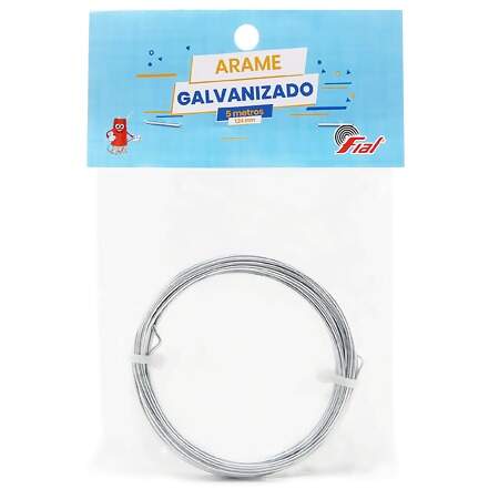 Arame Galvanizado Fio 18 Fial 1,24mm com 5mts