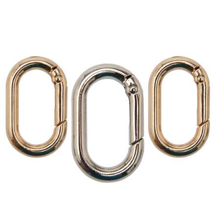 Argola Articulada Oval Circulo 34mm 500216 c/6und