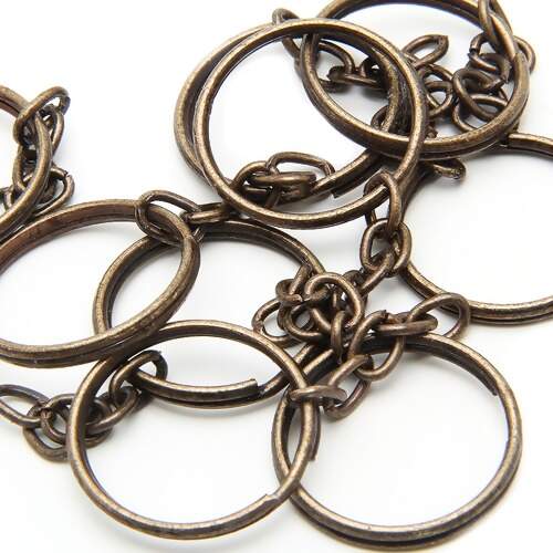 Argola para Chaveiro com Corrente 25mm A61 com 10 Und