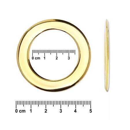Argola KR 9029-35mm Dourada com 25 Und