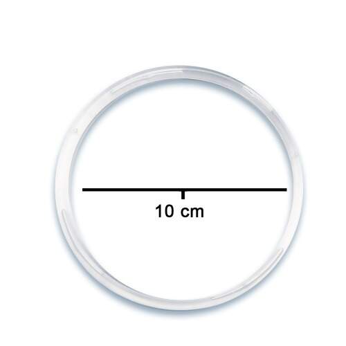 Argola KR 9142 100mm Transparente 24 Und