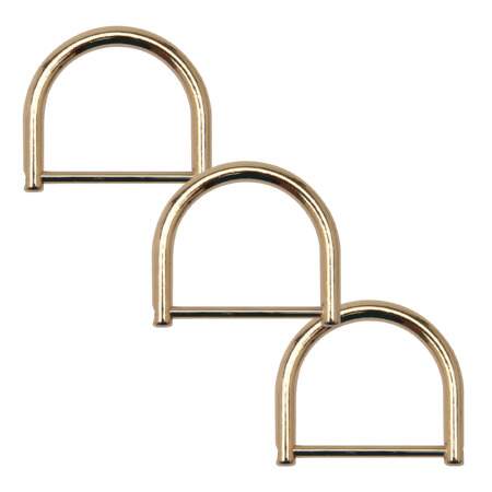 Argola Metal 45mm Dourada Círculo com 6 und