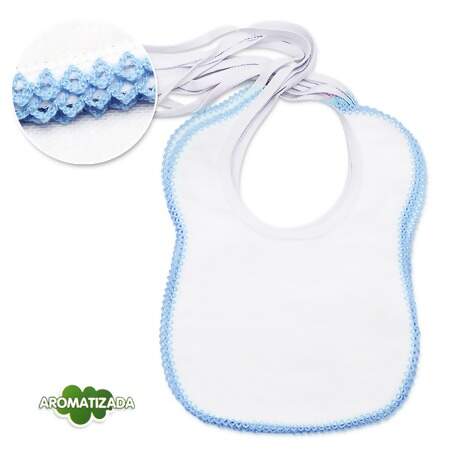 Babador Fralda com Crochê Mabber 23x28cm com 06 Und