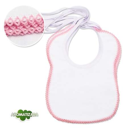 Babador Fralda com Crochê Mabber 23x28cm com 06 Und