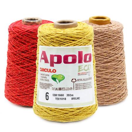 Barbante Apolo Brilho Eco Circulo N.06 400g