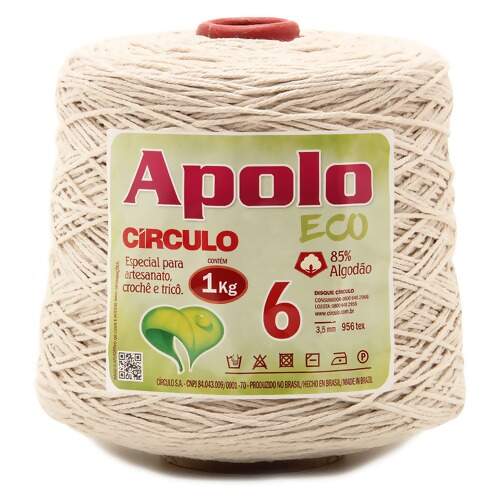 Barbante Apolo Eco Circulo N.06 Cru 1Kg