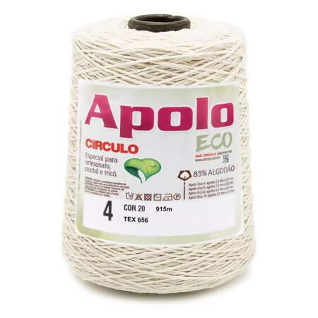 Barbante Apolo Eco Circulo N.04 Cru 600g