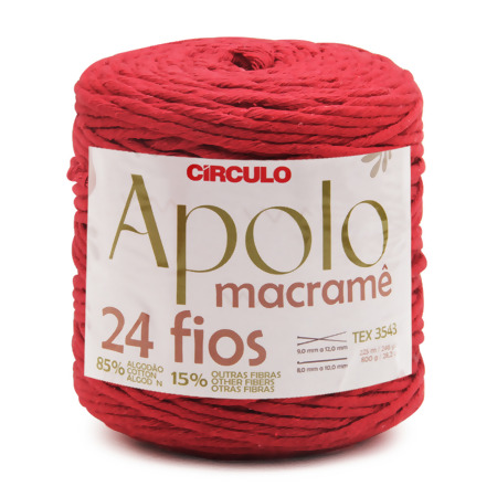 Barbante Apolo Macramê Circulo 24 Fios 800g