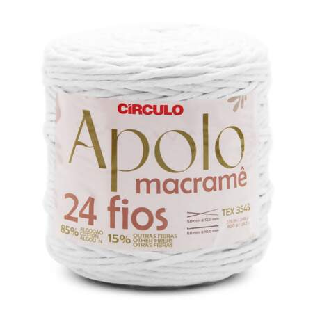 Barbante Apolo Macramê Circulo 24 Fios 800g