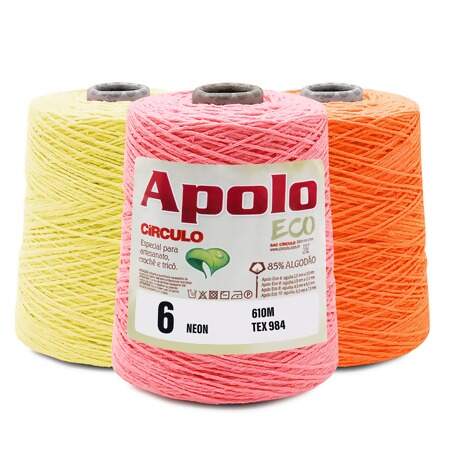 Barbante Apolo Neon Eco Circulo N.06 600g