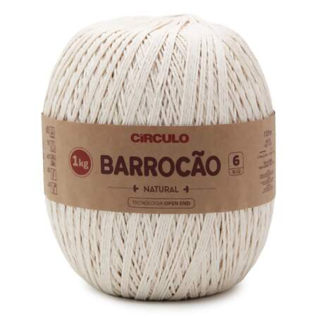 Barbante Barrocão Natural N.06 1Kg