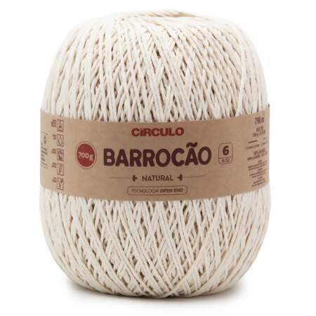 Barbante Barrocão Natural N.06 700G