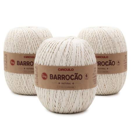 Barbante Barrocão Natural 1Kg
