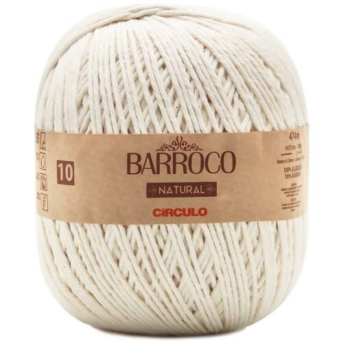 Barbante Barroco Natural  nº10 700g