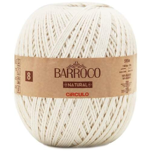 Barbante Barroco Natural  nº8 700g