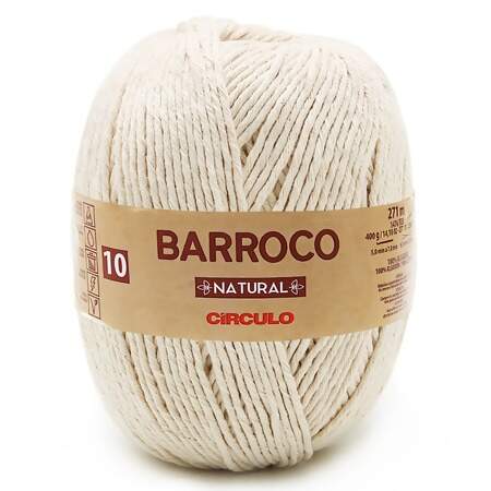 Barbante Barroco Natural N.10 400g