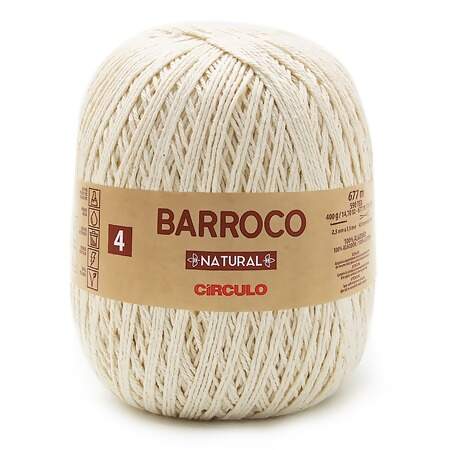 Barbante Barroco Natural N.4 400g