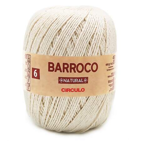 Barbante Barroco Natural N.6 400g