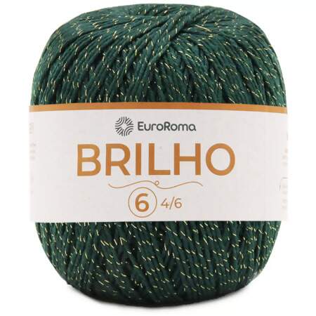 Barbante EuroRoma Brilho Ouro n°6 400g
