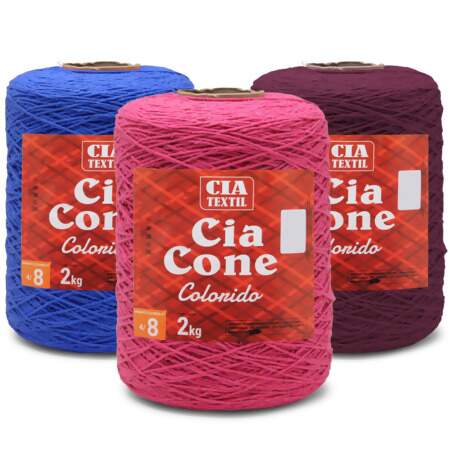 Barbante Cia Textil Colorido N.08 2,0Kg