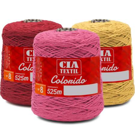 Barbante Cia Textil Colorido N.08 700g