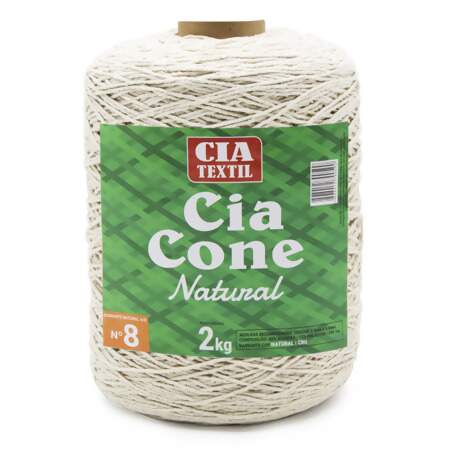 Barbante Cia Textil Natural 4/8 N.08 2Kg