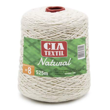 Barbante Cia Textil Natural 4/8 N.08 700g