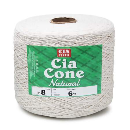 Barbante Cia Textil Natural N.8 6Kg