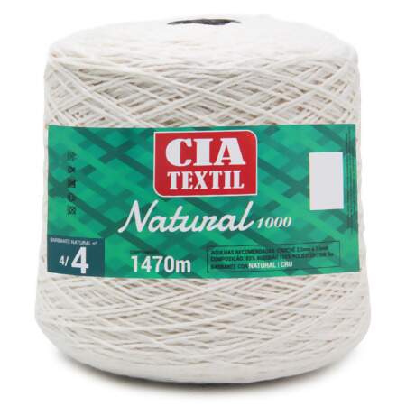 Barbante Cia Textil Natural N.04 1,0Kg 1470mts