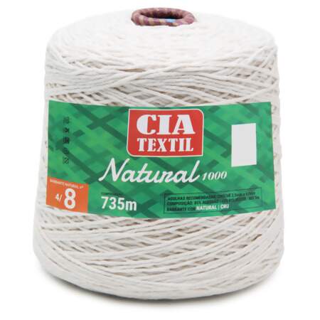 Barbante Cia Textil Natural N.08 1,0Kg 735mts