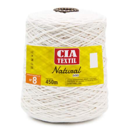 Barbante Cia Textil Natural N.08 600g