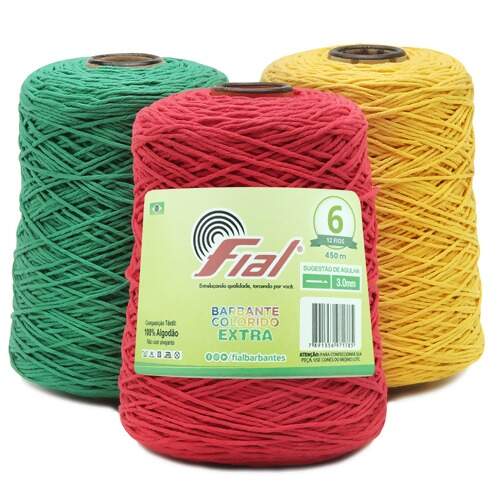 Barbante Colorido Extra Fial N.06 400g