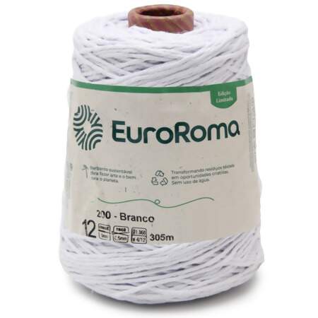 Barbante EuroRoma Branco N.12 600g