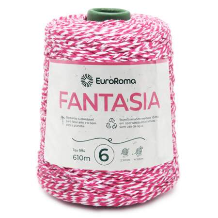 Barbante EuroRoma Fantasia Mesclado N.6 600g