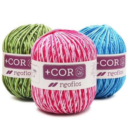 Barbante + Cor Multicolor Neofios N.06 400g