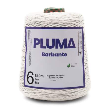 Barbante Pluma Cru N.06  600g