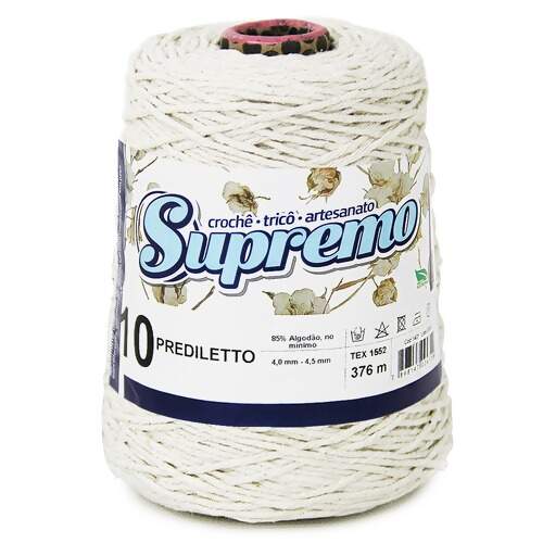 Barbante Prediletto Supremo N.10 Cru 600g 376mts 