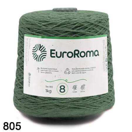 Barbante EuroRoma Colorido N.8 1Kg