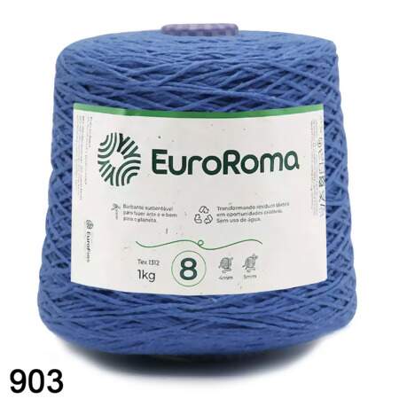 Barbante EuroRoma Colorido N.8 1Kg