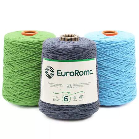 Barbante EuroRoma Colorido N.6 600g