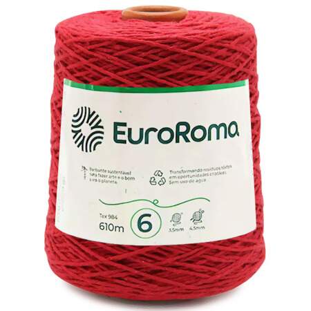 Barbante EuroRoma Colorido N.6 600g