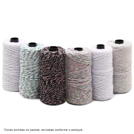 Barbante EuroRoma Escolar  n°4 100 GR Pct c/06 Und - Cores Sortidas FL