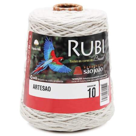 Barbante São João Rubi Artesão Cru n°10 620g 368mts