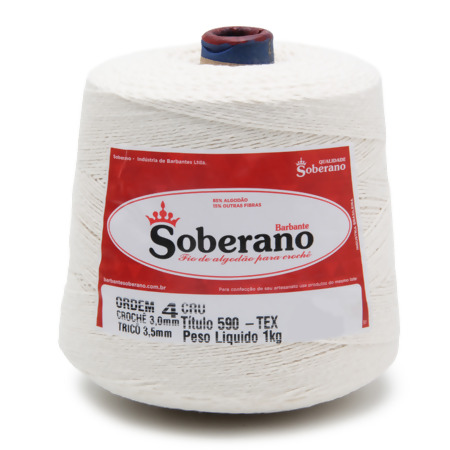 Barbante Soberano Cru  N.04 1Kg