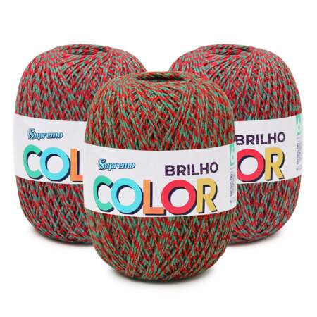 Barbante Supremo Color Brilho Natal N.06 400g 452mts